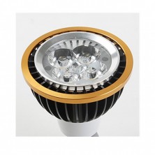 Free Shipping LED Spot Bulb E14 4W 0-350LM Cool White Dimmable(AC220V,Black+Golden)